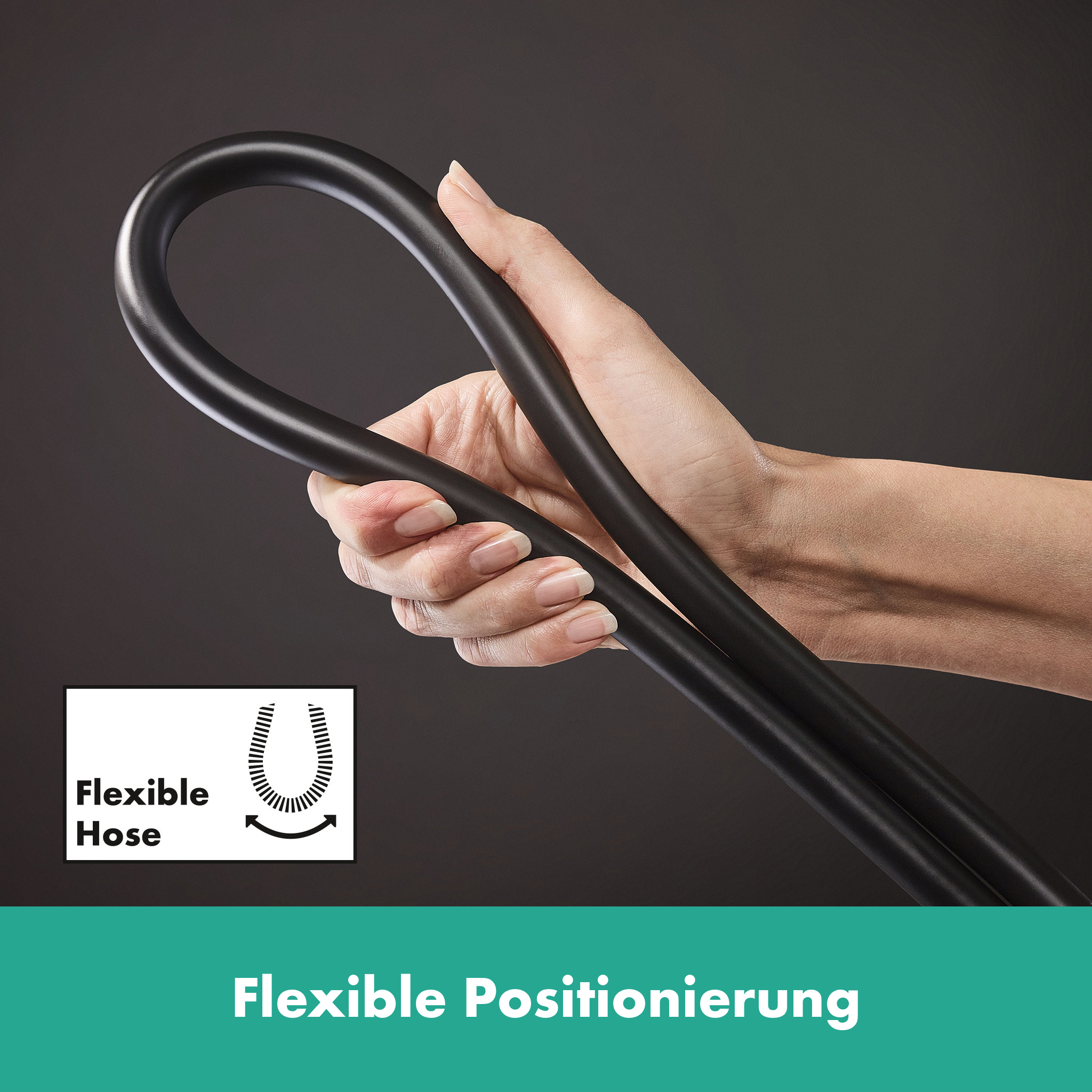 Unica Brausestangen S Puro mit Easy Slide Handbrausehalter, 663mm