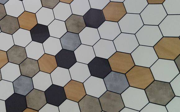Deco countertop basin New Toulouse Hexagon Relieve