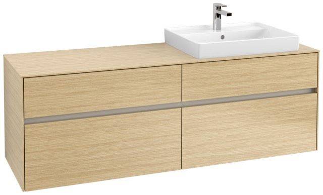 Villeroy & Boch Collaro Waschtischunterschrank 1600 x 548 x 500mm, mit LED Beleuchtung