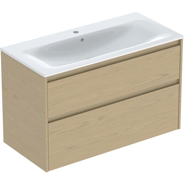 Geberit Renova Plan Badmöbel-Set 100x62,1x48cm, Eiche natur