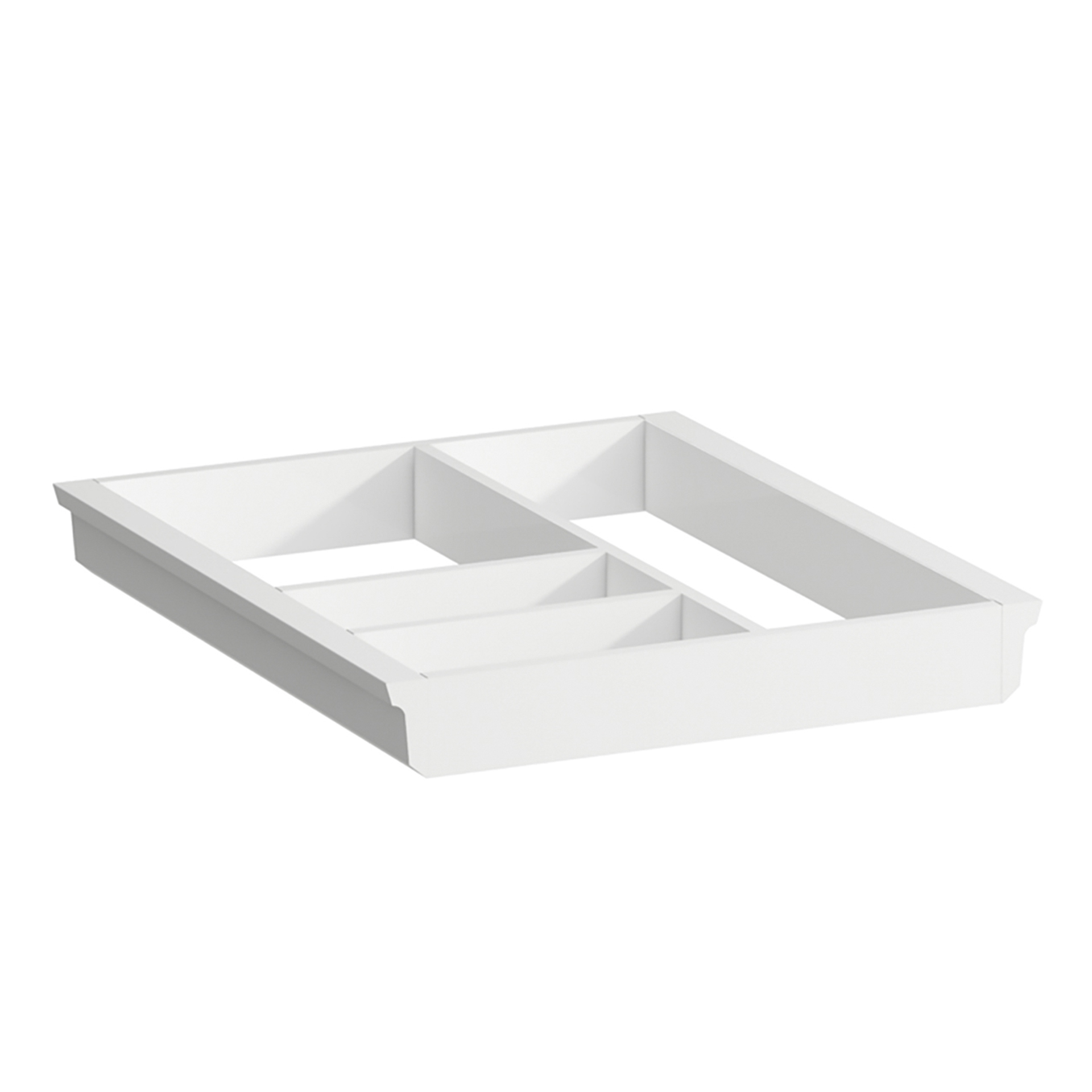 LAUFEN Ordnungssystem SPACE 374x320x45 für Waschtischunterbau-Schubladen und Trolley weiß