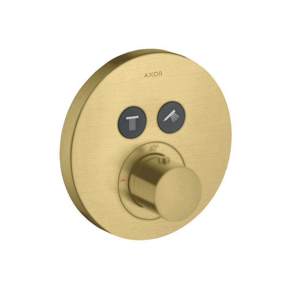 ShowerSelect Round Thermostat Unterputz für 2 Verbraucher