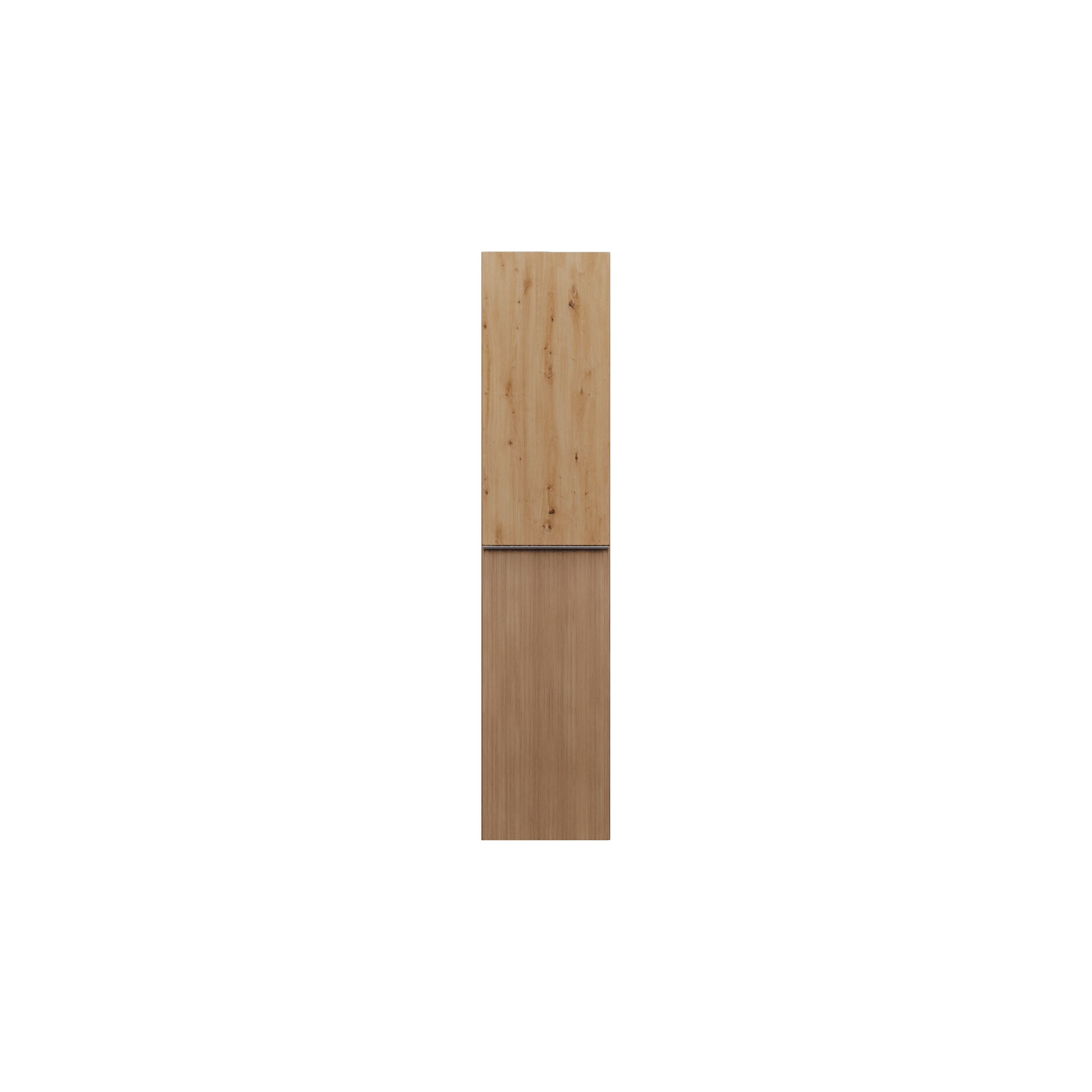 burgbad Fiumo 2.0 Hochschrank Tectona Dekor Zimt, Griff Weiß Matt G0223