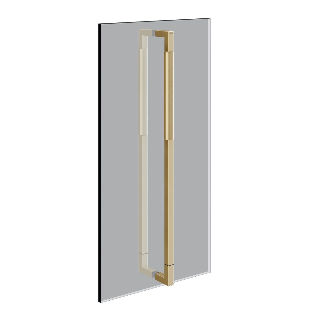 Gessi Shower G Doppel-Duschtürgriff Unito, 60cm, messing gebürstet