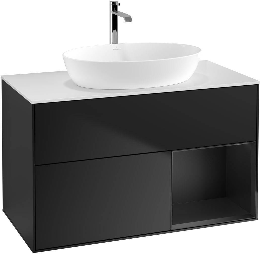 Villeroy & Boch Finion Waschtischunterschrank 1000 x 603 x 501mm, Abdeckplatte weiß matt
