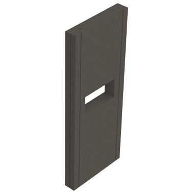 Wandmodul raumhoch für Duschplatz 2500 x 1200 x 175mm