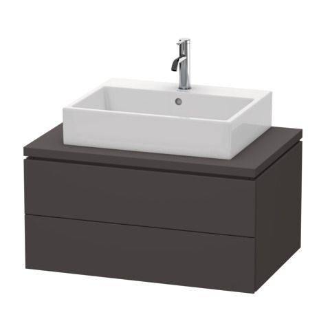 Duravit L-cube Waschtischunterbau für Konsole LC 5817, 2 Schubkästen, 820 x 547mm