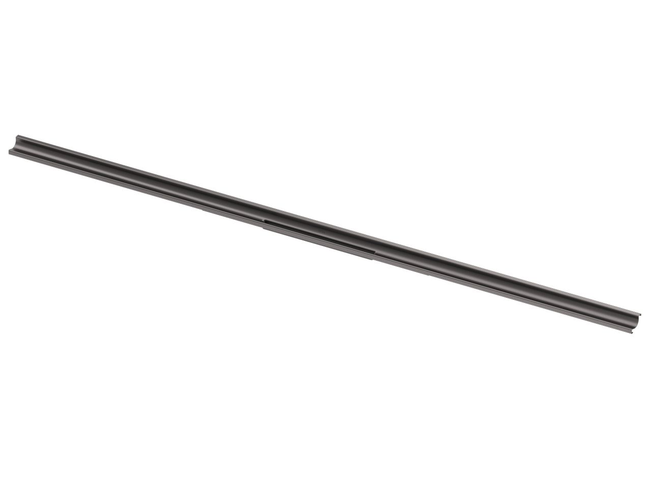 TECE TECEdrainway Duschprofil mit farbiger Oberfläche, Schwarz gebürstet, 1100 mm