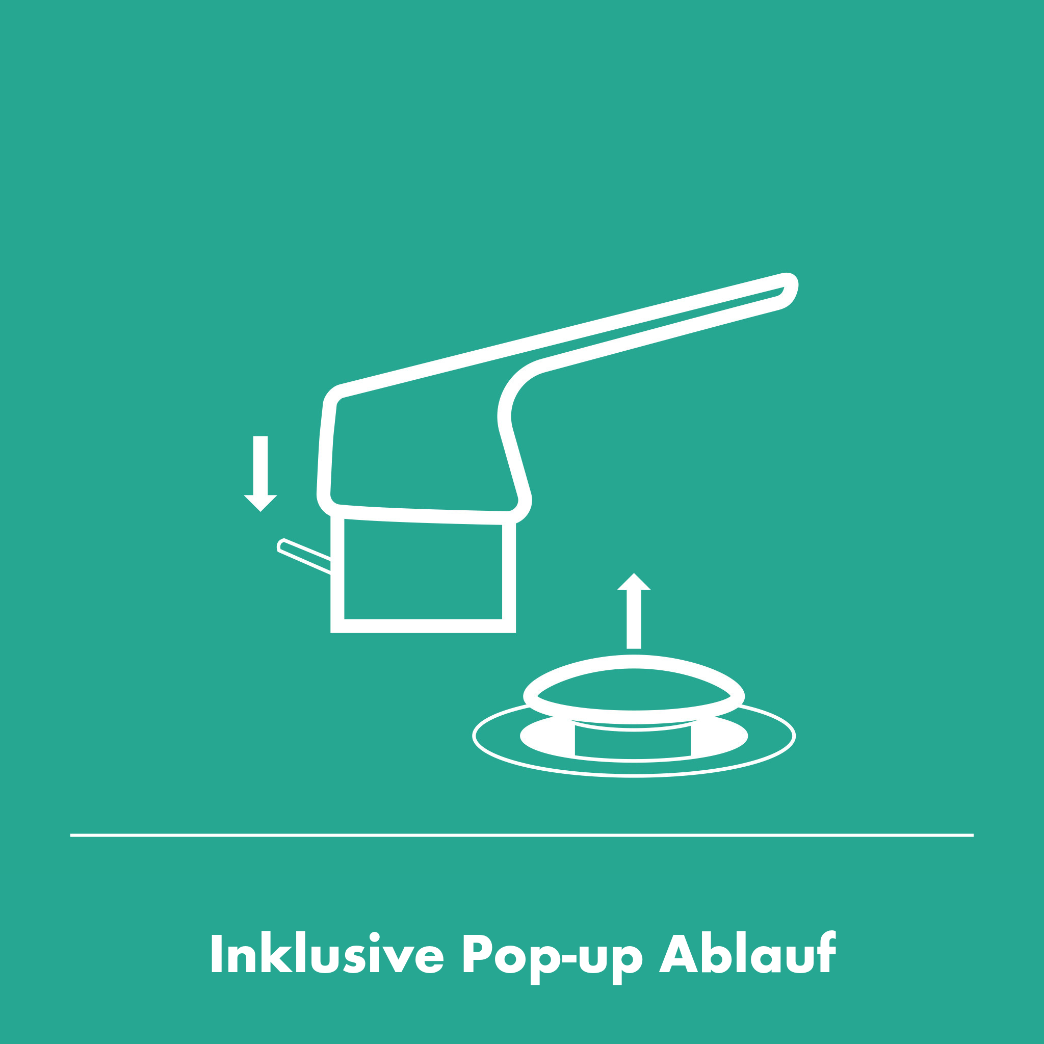 Single-lever basin mixer 70 CoolStart with pop-up waste