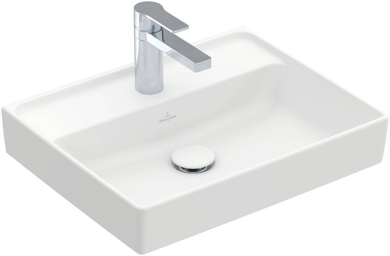 Villeroy & Boch Collaro Handwaschbecken 500 x 400mm 1 Hahnloch, ohne Überlauf