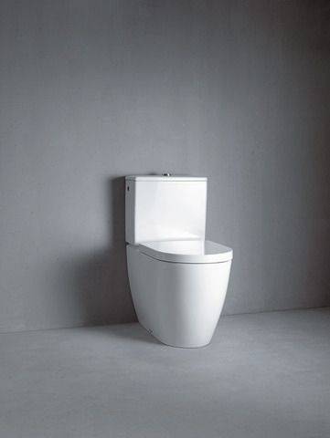 ME by Starck Stand-WC für Kombi 650 mm Tiefspüler, Abgang senkrecht, weiß HygieneGlaze