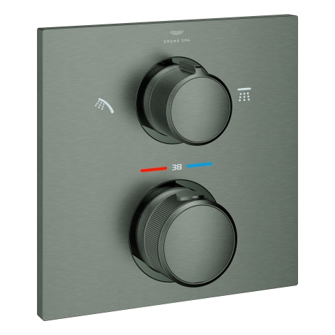 GROHE Allure NEW Thermostat-Brausebatterie mit 2-Wege-Umstellung Kopfbrause/Handbrause