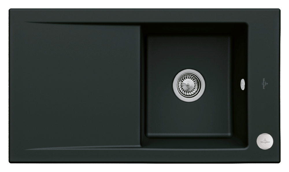 Timeline 50 kitchen sink, with drain set with eccentric actuation, 900 x 510mm