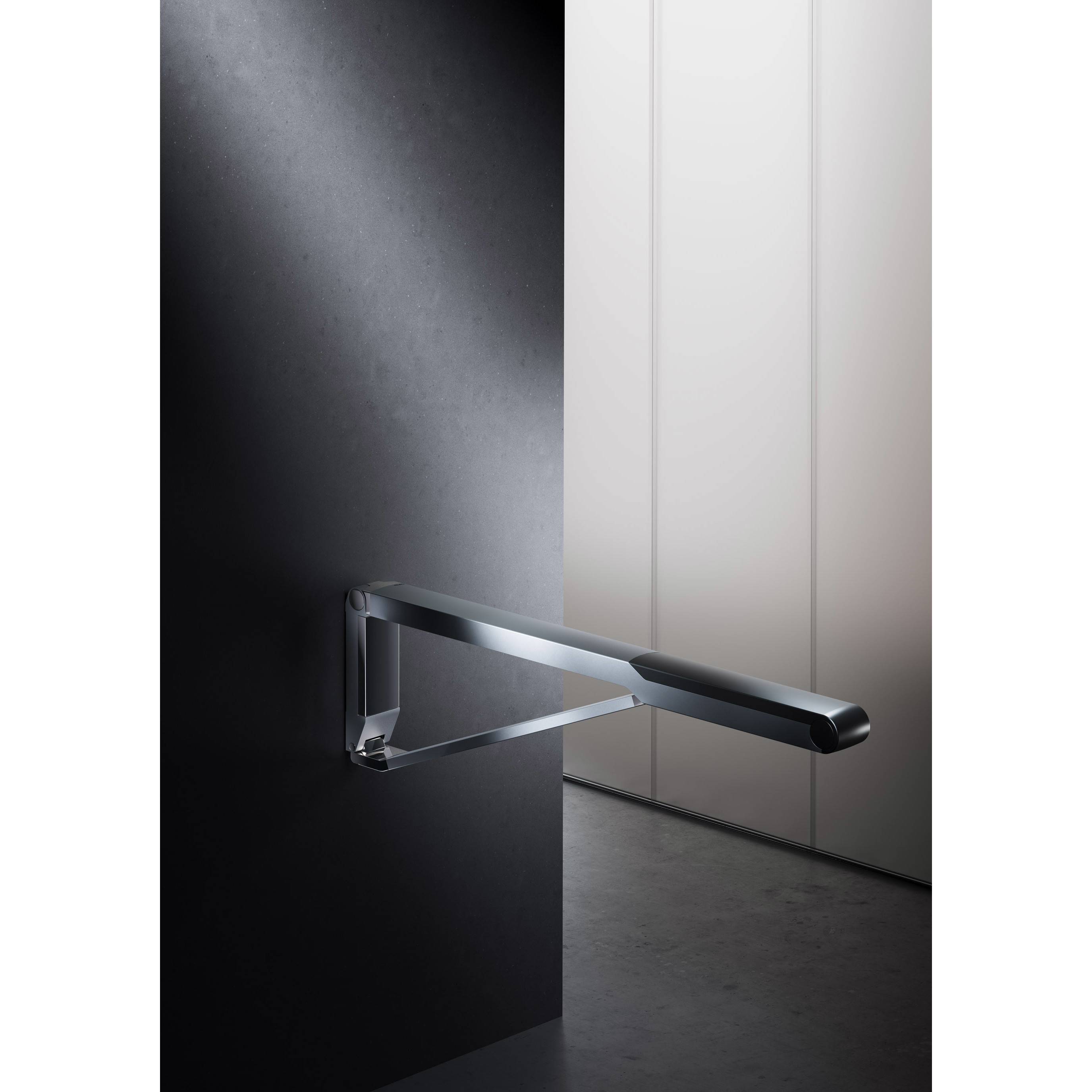 KEUCO AXESS Stützklappgriff, Aluminium, für Waschtisch und WC, 70cm