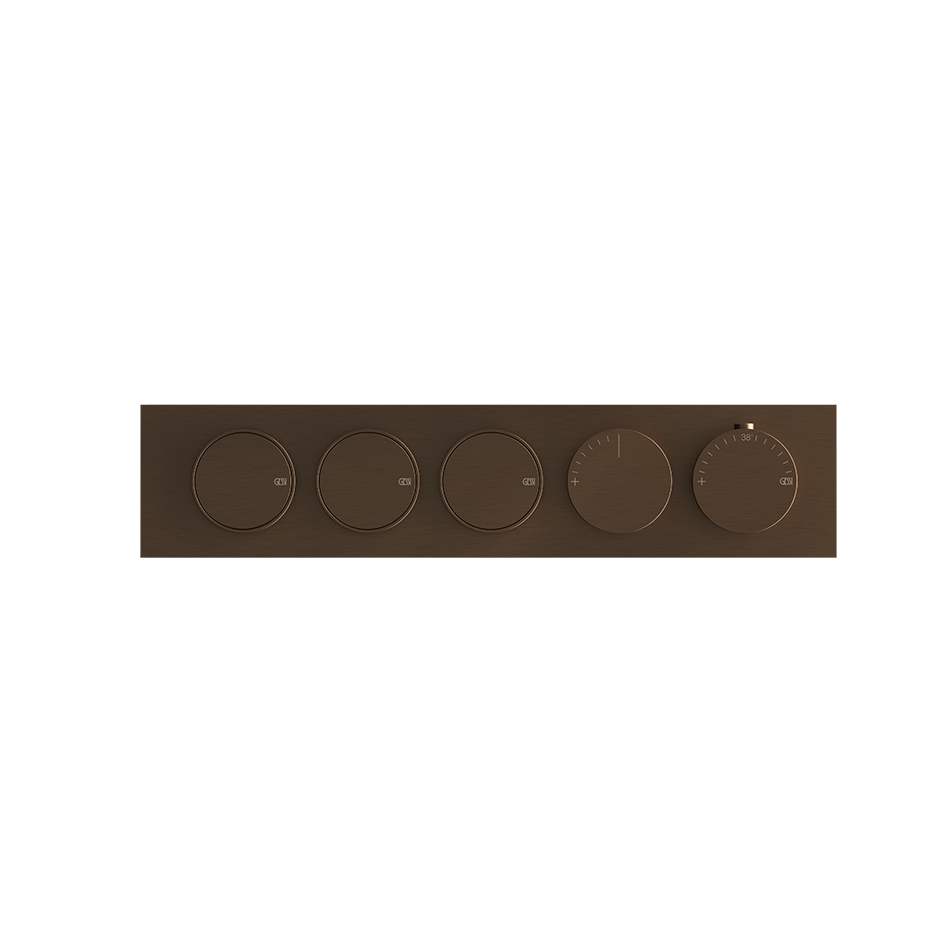 Gessi LINEAR ORIGINI Hochleistung-Thermostat 3 Wege; dark bronze