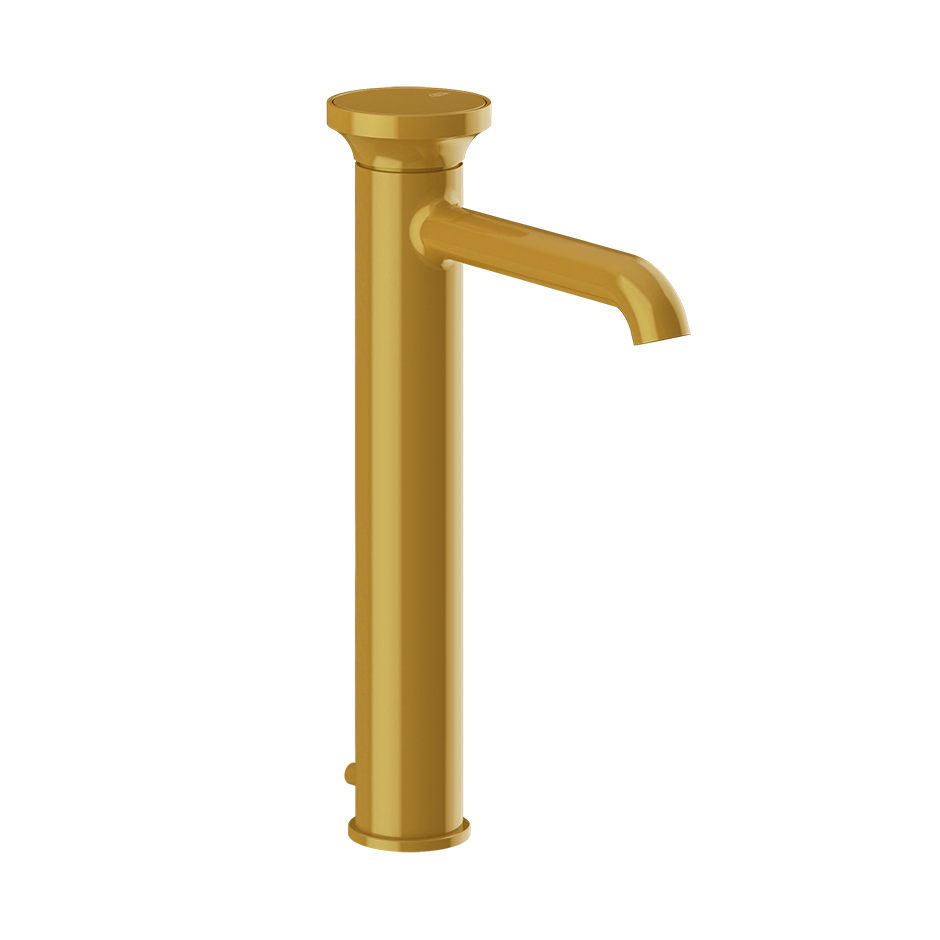 Gessi ORIGINI Waschtisch-Einhebelmischer hoch mit Ablaufgarnitur