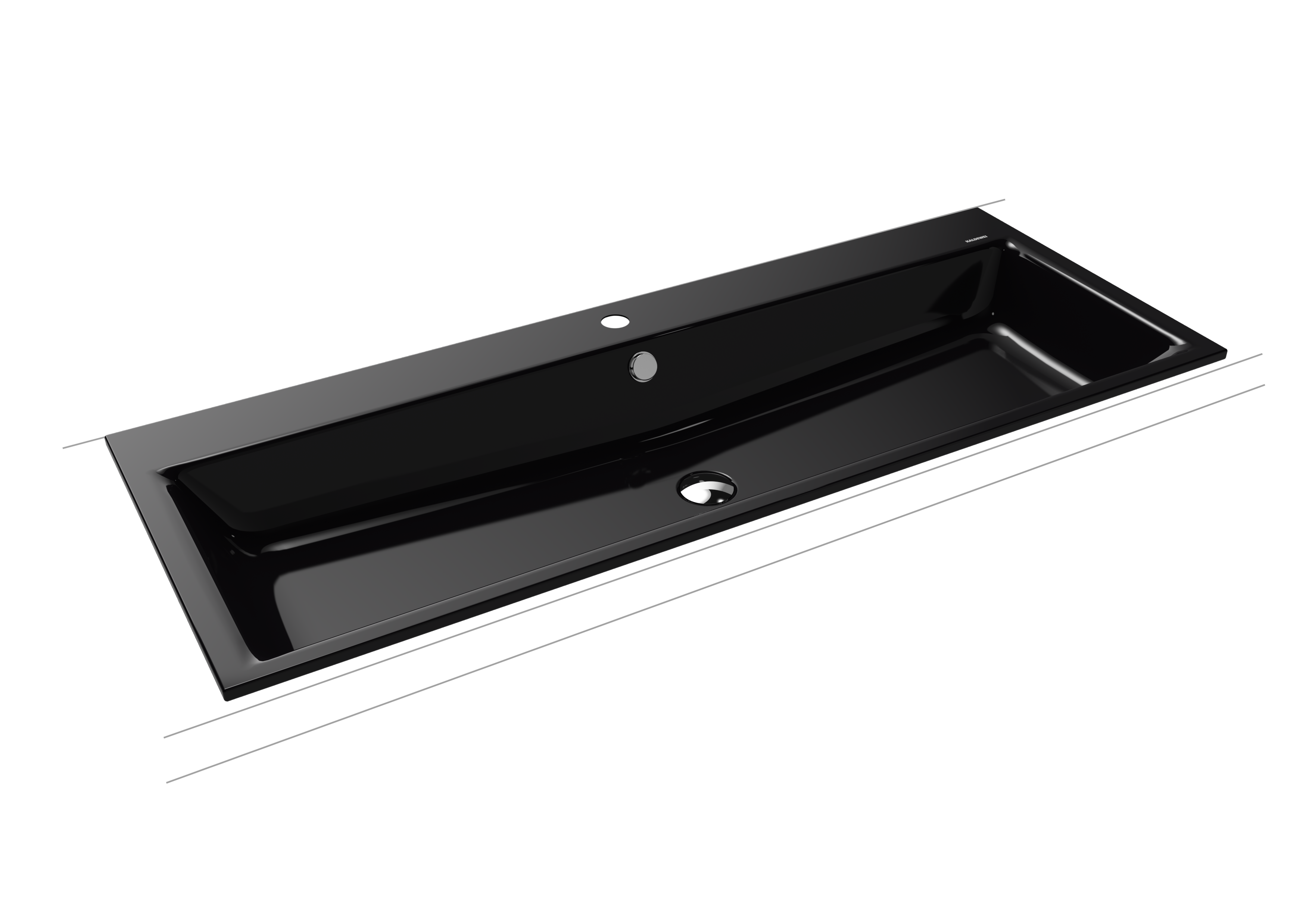Kaldewei Puro Einbauwaschtisch; Modell 3169; 1200 x 460 x 14mm, mit Hahnloch
