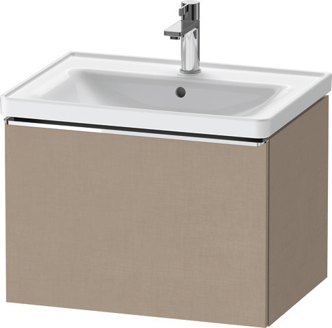 Duravit D-Neo Waschtischunterbau wandhängend mit Möbelgriff chrom