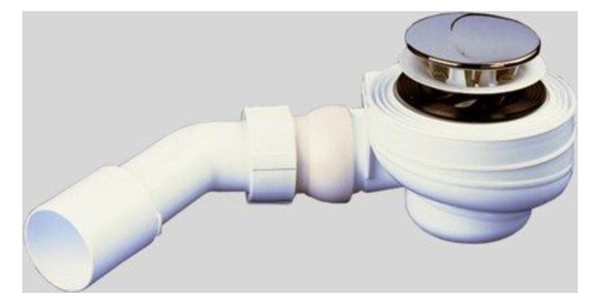 Duschwannenablauf DN 52 mit Abdeckung H295164, chrom