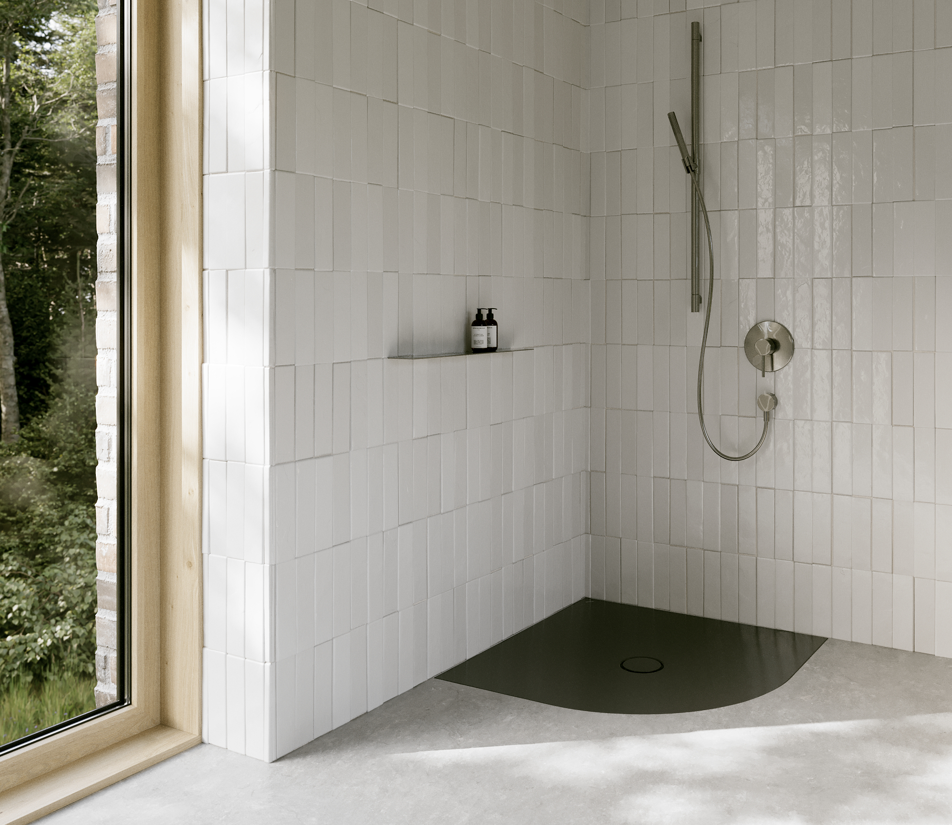 Bette Floor Corner Viertelkreis-Duschwanne 100x100cm