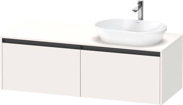 Ketho.2 Waschtischunterbau wandhängend 1400 x 550mm, Beckenausschnitt rechts