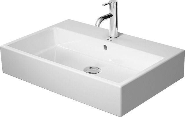Vero Air Waschtisch geschliffen, 700 x 470mm mit Hahnloch, ohne Überlauf