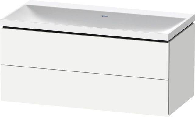 Duravit L-Cube c-shaped Badmöbel-Set 1000mm Weiß Matt Dekor