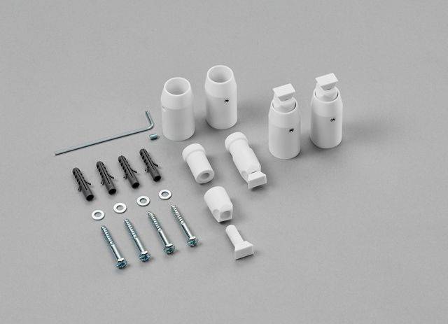Montageset für Zehnder Universal Elektrobetrieb Chrom