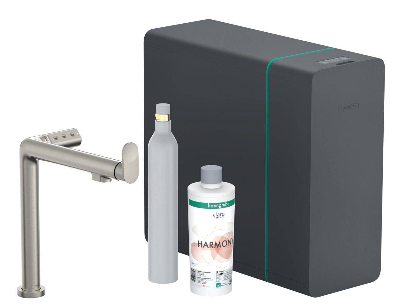 Aqittura M91 SodaSystem 240, pull-out spout, 1 spray type, hose box (sBox)