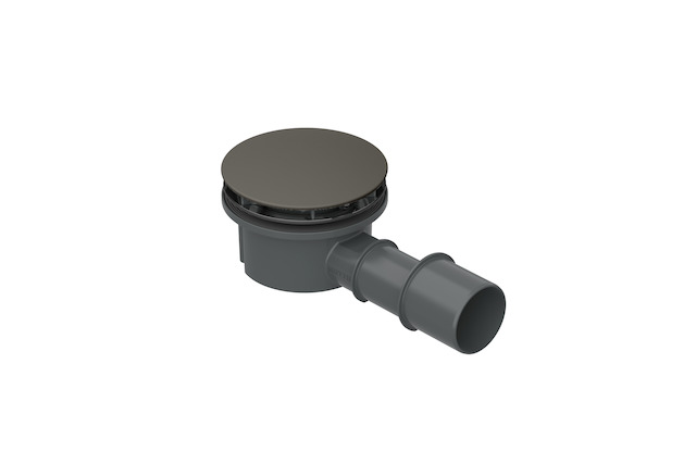 Compact+ waste and overflow set graphite