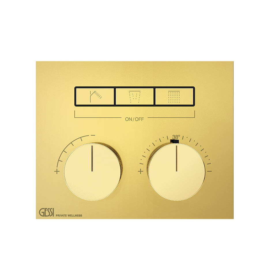 Gessi Hi-Fi Unterputz-Thermostat für 3 Verbraucher