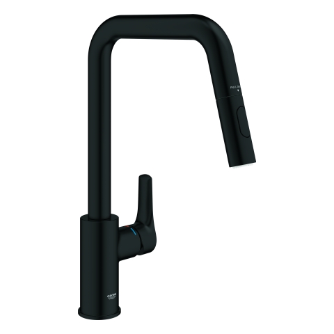 Einhand-SPT-Batterie Eurosmart 30619 hoher Auslauf Dual Spülbrause
