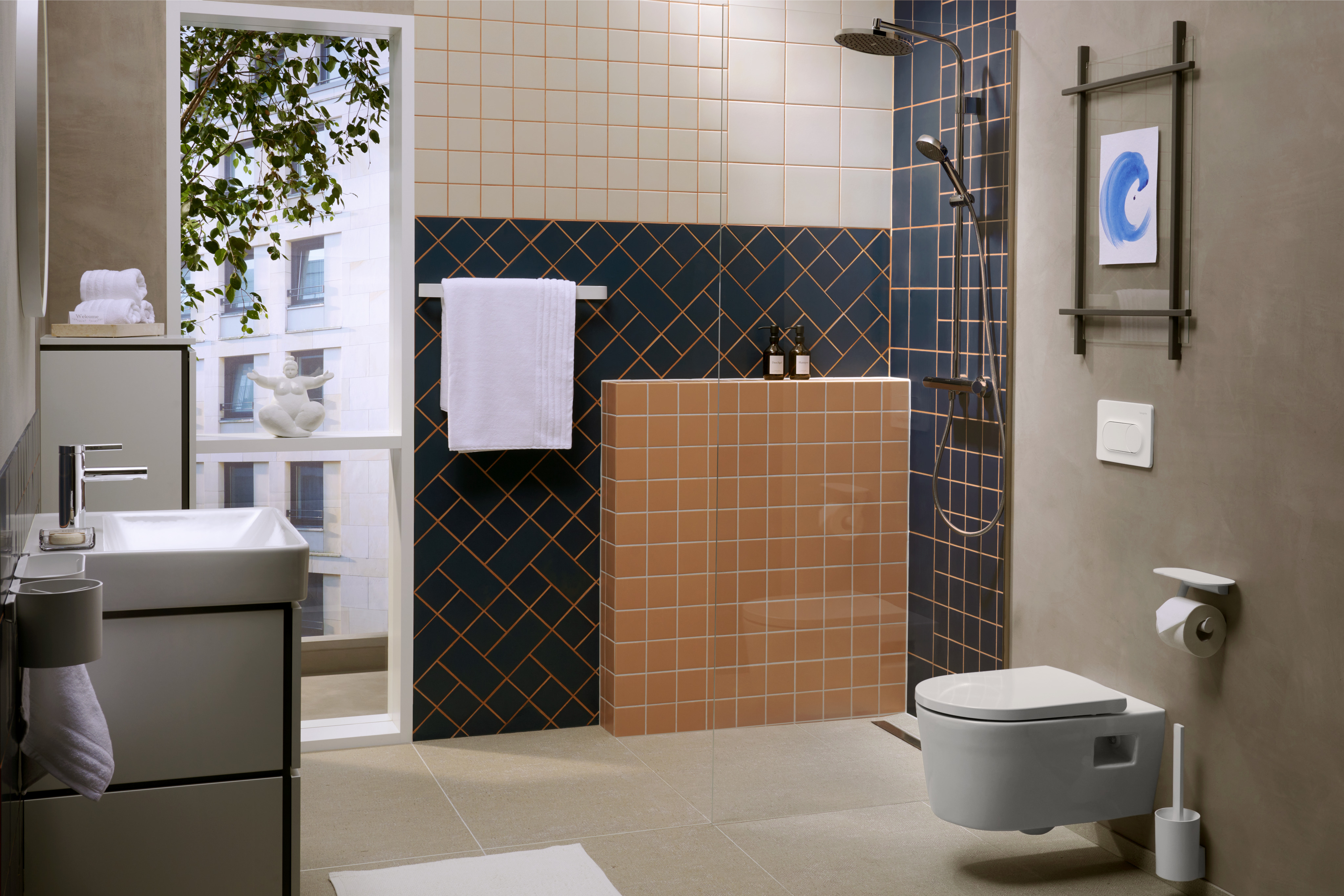 Activera S Duschsystem 240 1 Strahlart  wassersparend mit Ecostat Fine Varia