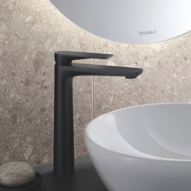 Waschtischarmatur in Schwarzmatt von Duravit.