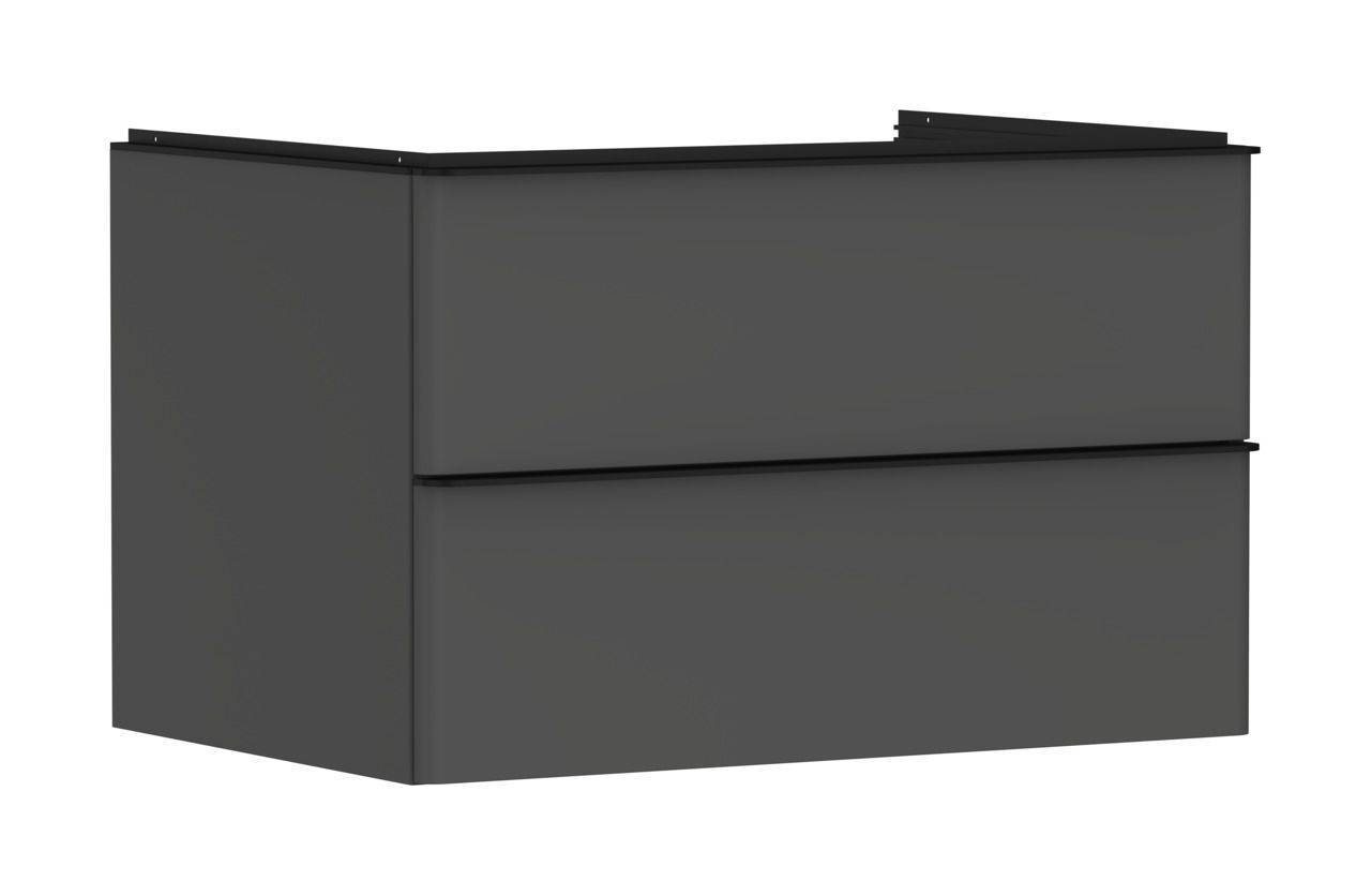 Hansgrohe Xelu Q Waschtischunterschrank 780mm Korpus diamantgrau matt, Griff mattschwarz