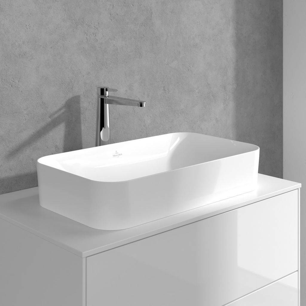 Conum single-lever basin mixer, raised