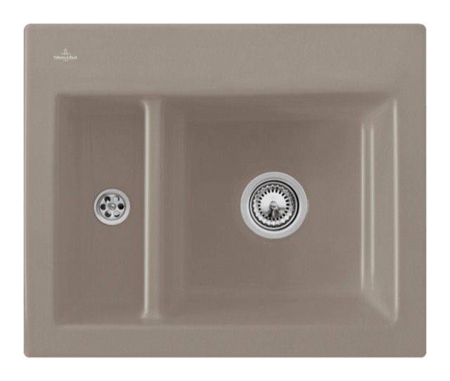 Villeroy & Boch Subway 60 XM Küchenspüle, mit Ablaufgarnitur mit Handbetätigung, 620 x 510mm