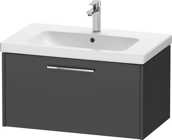 Duravit D-Code 2.0 Waschtischunterbau wandhängend, Griff chrom, 784mm