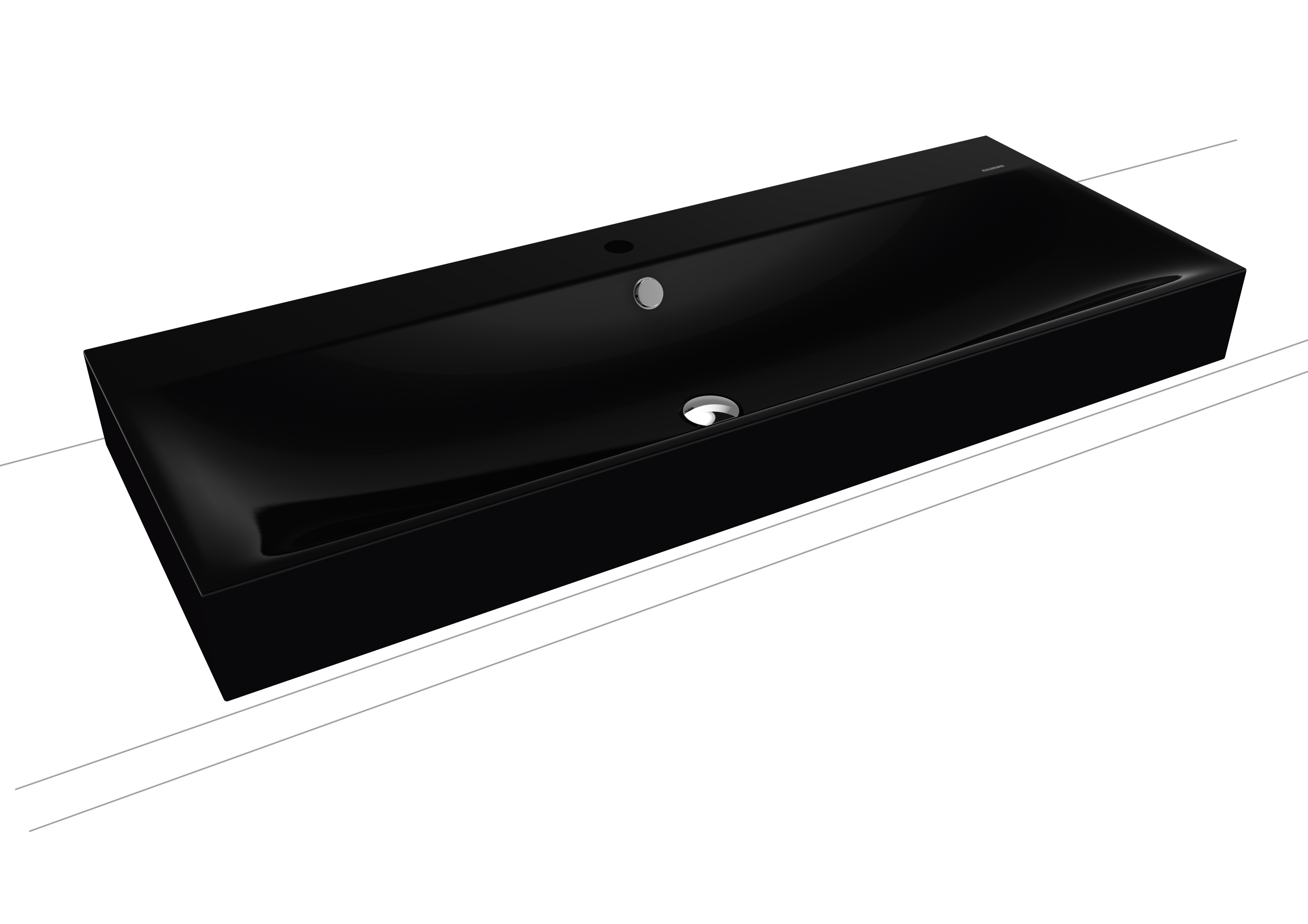 Kaldewei Silenio Aufsatzwaschtisch; Modell 3049; 1200 x 460 x 120mm, mit Hahnloch