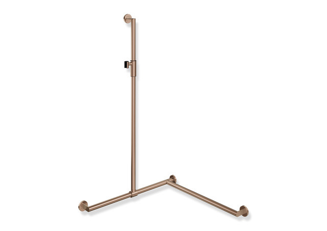 HEWI System 900 Duschhandlauf 1250 x 765 x 765 mm, rechts, Ø32, Magnetbrausehalter