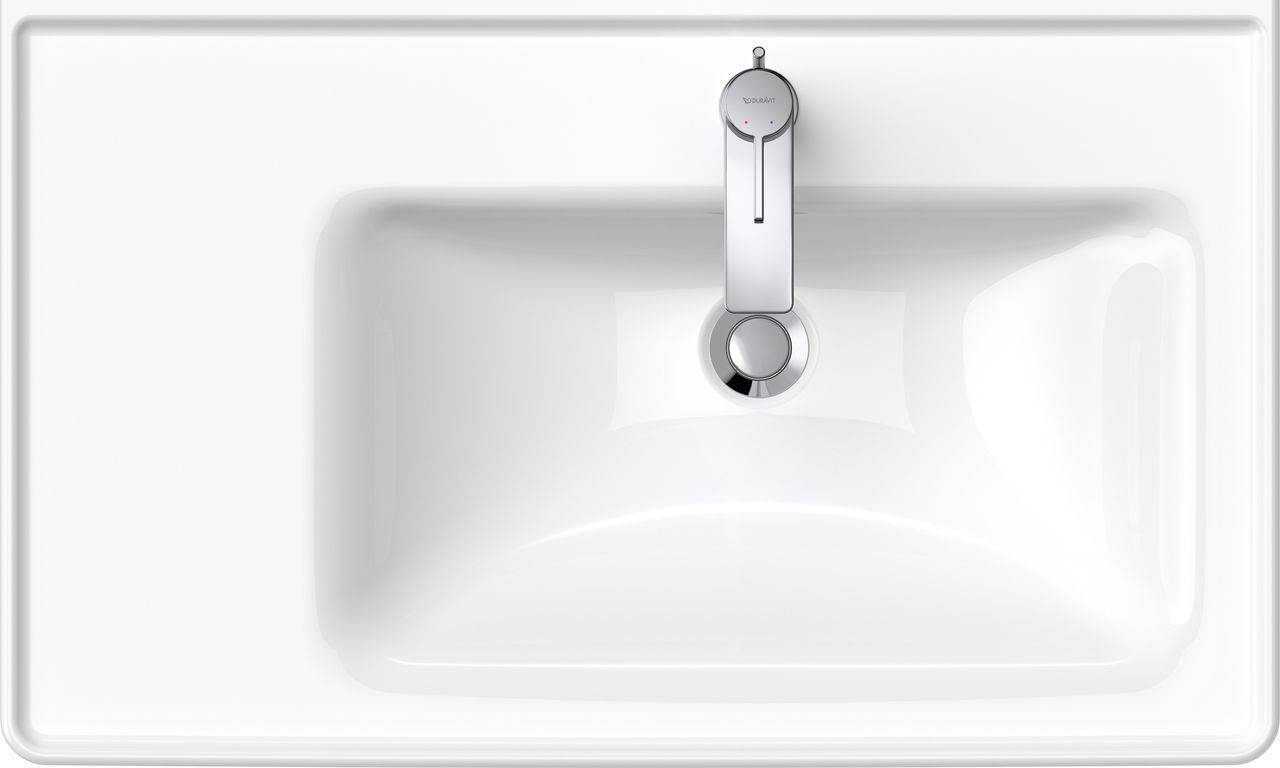 D-Neo Möbelwaschtisch, Becken links, 800 x 480mm