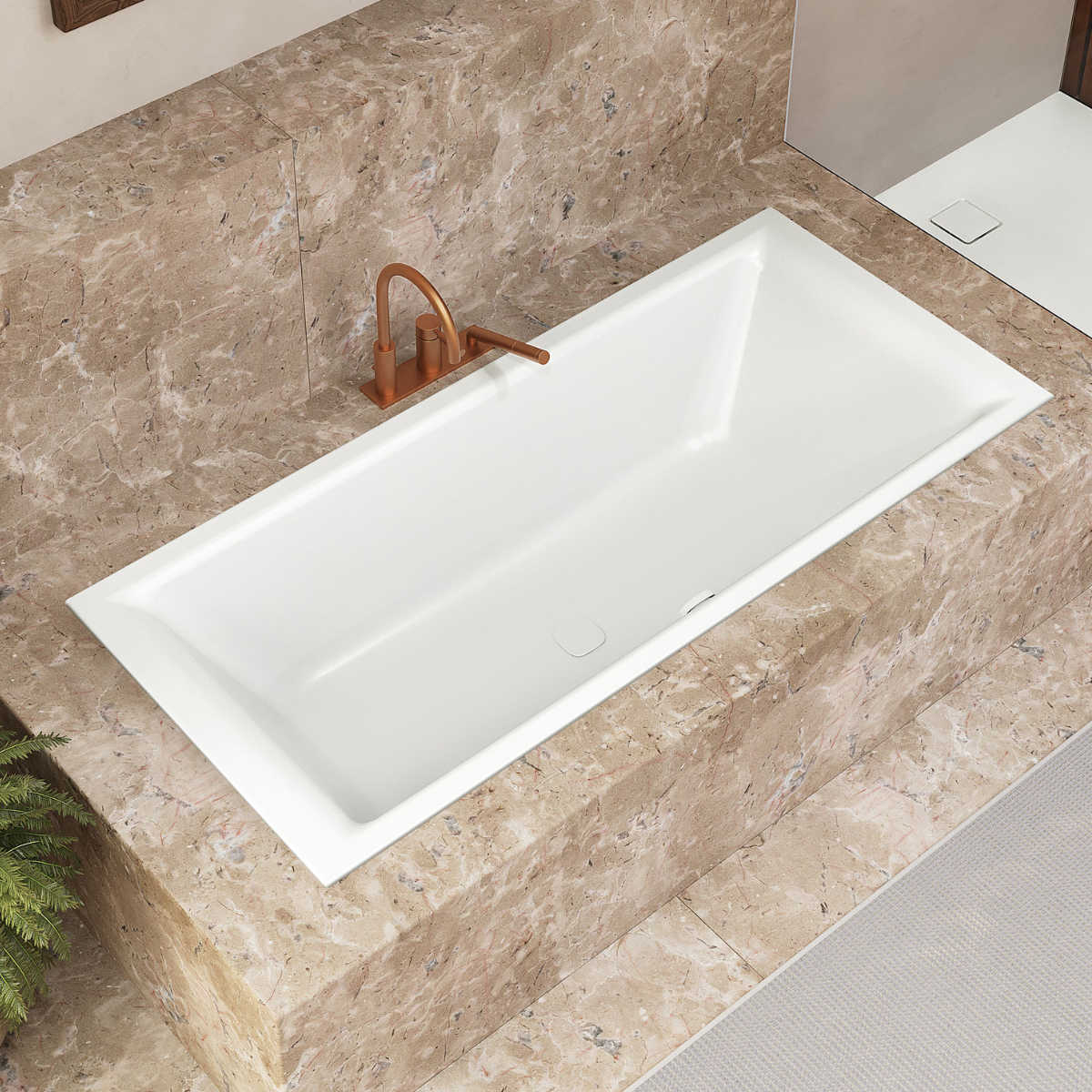 Kaldewei Puro Next Duo Rechteck-Badewanne Modell 1438, 1700 x 750mm