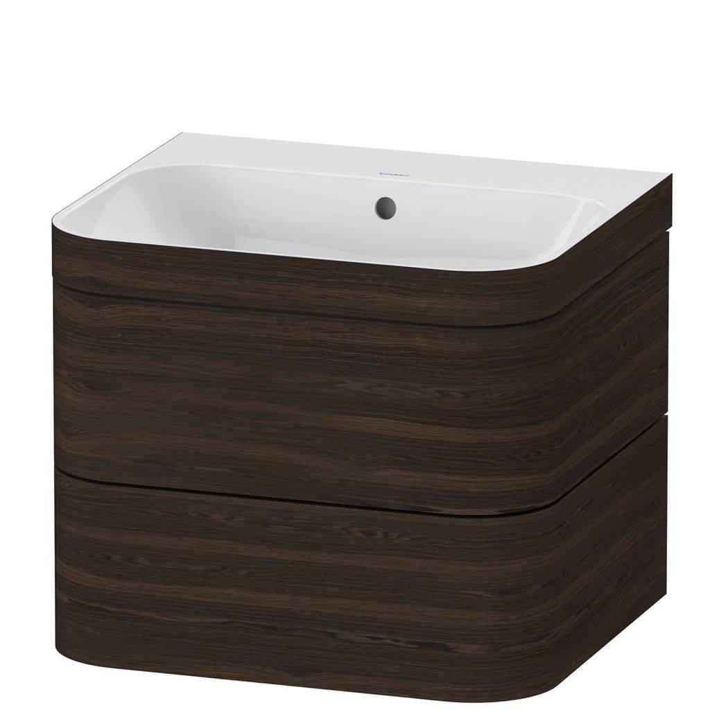 Duravit Happy D.2 Plus Möbelwaschtisch c-bonded mit Unterbau, wandhängend, 575 x 490mm