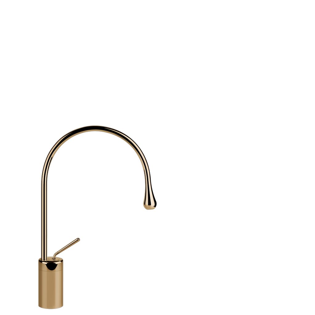 Gessi Goccia Waschtisch-Einhebelmischer Radius 125mm, warm bronze PVD
