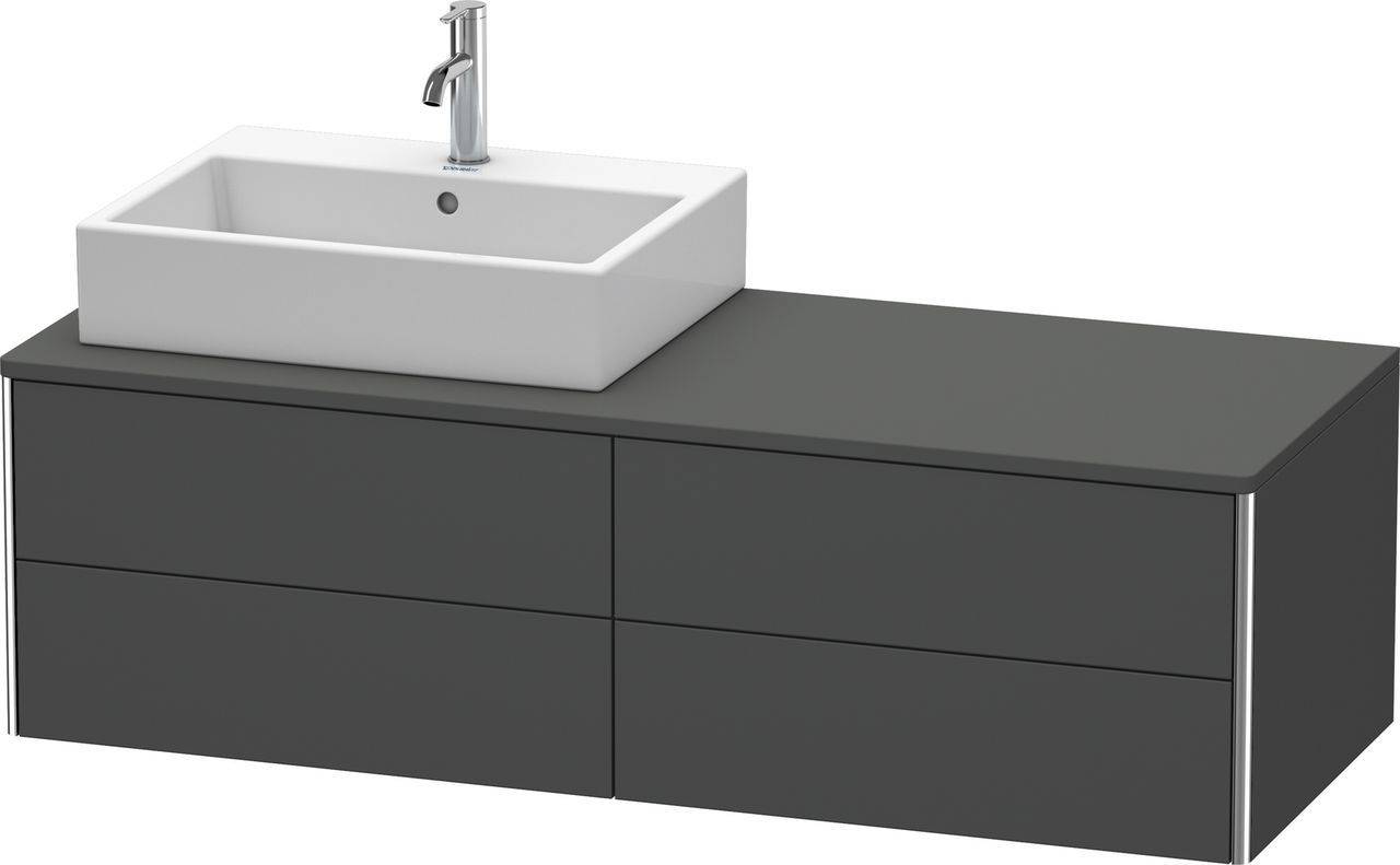 Duravit XSquare Waschtischunterbau wandhängend XS4913, 4 Schubkästen, 1400 x 548mm