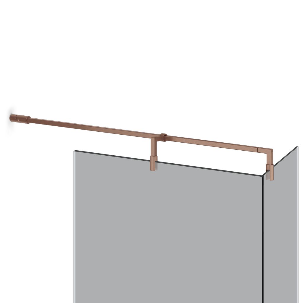 Gessi SHOWER G Glashaltearm T-Form,verstellbar Kupfer gebürstet