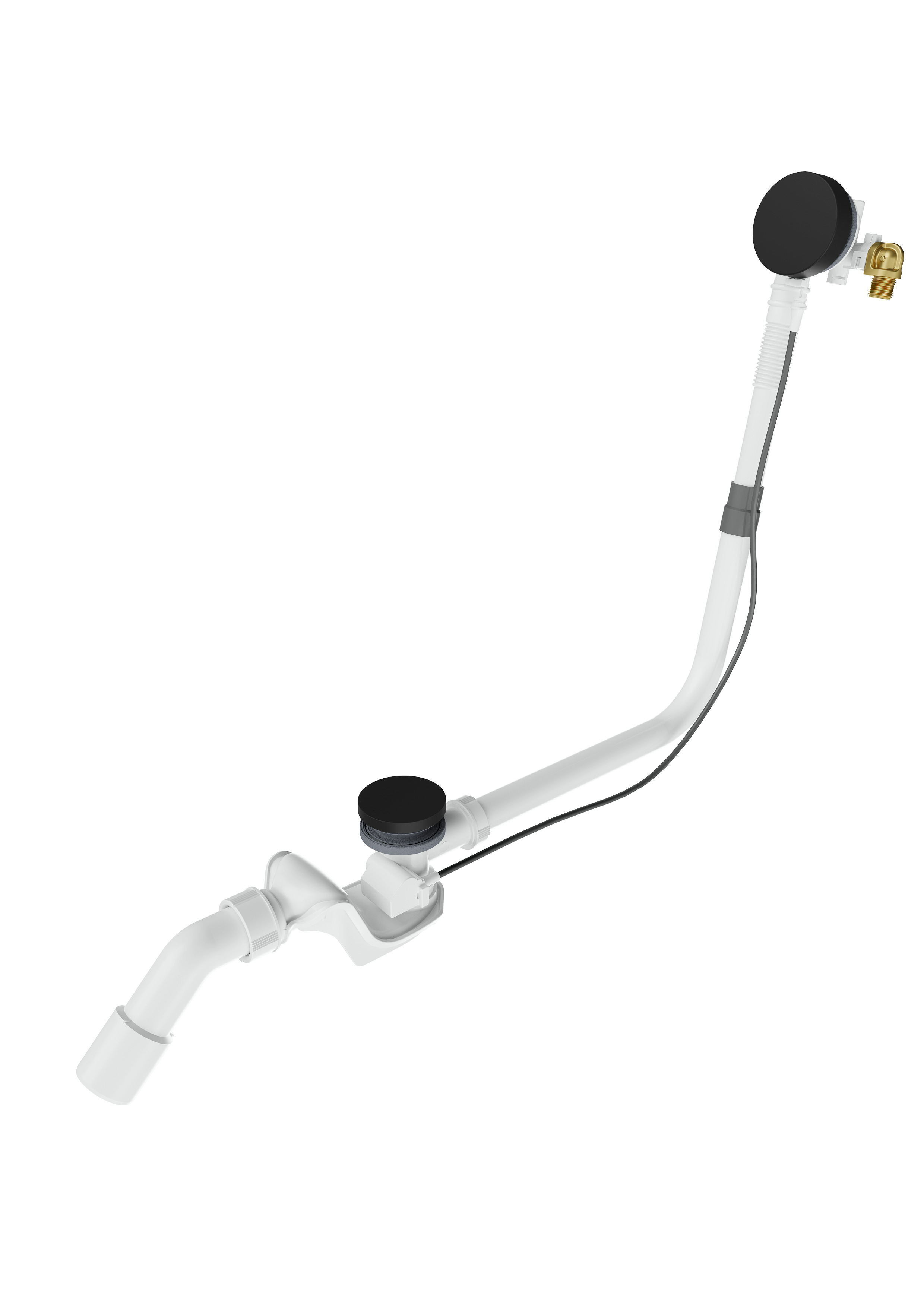 Comfort Level Plus Standard Ab- und Überlaufgarnitur mit Zulauf, KA 4011