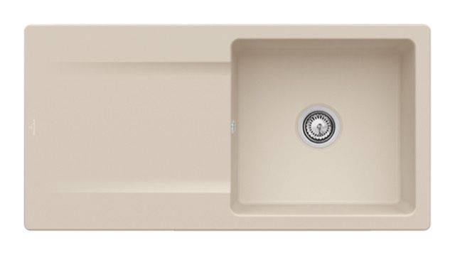 Villeroy & Boch Siluet 60 Küchenspüle, mit Ablaufgarnitur mit Handbetätigung, 1000 x 510mm