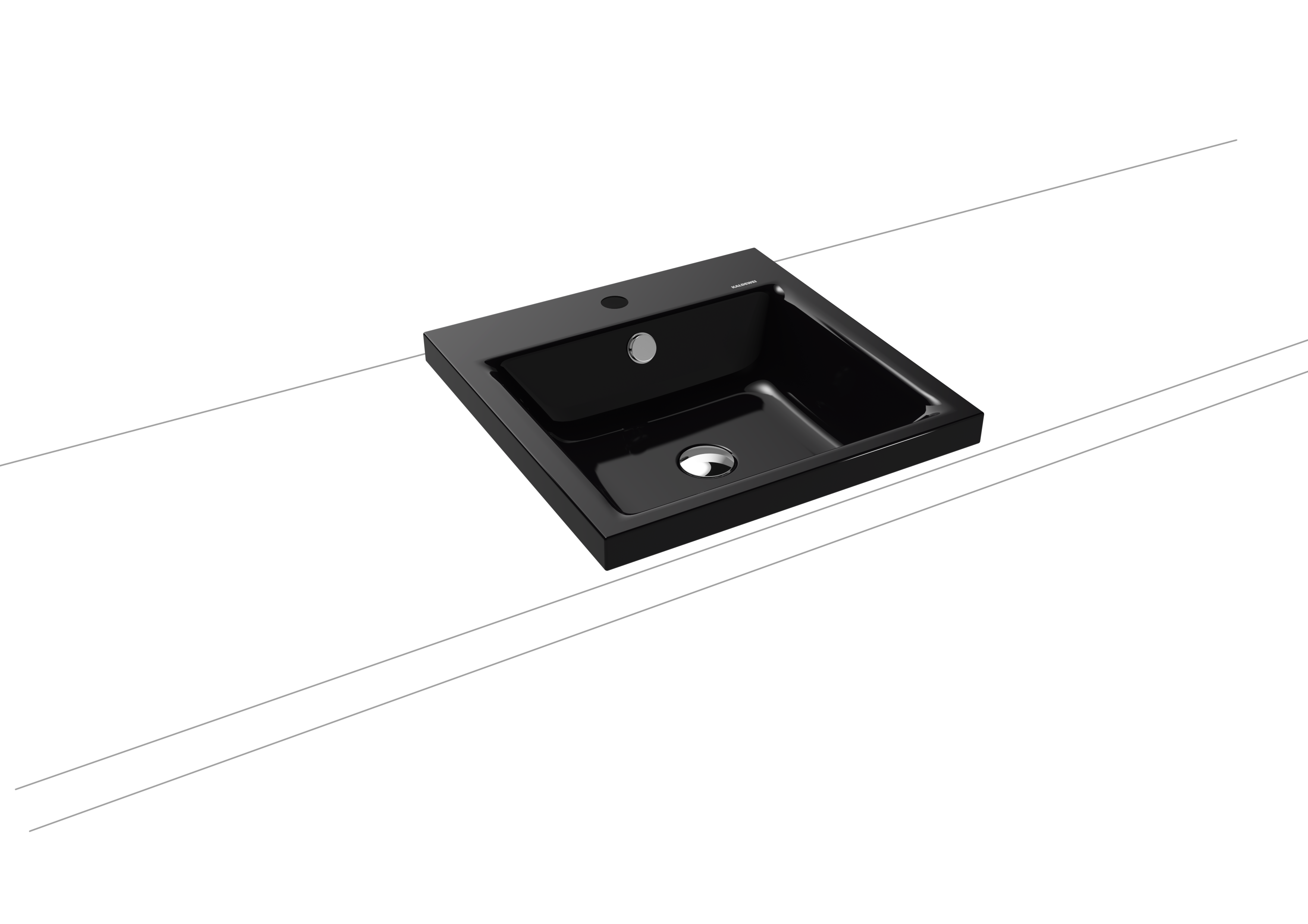 Kaldewei Puro Aufsatzwaschtisch 460 x 460 x 40mm, mit Hahnloch