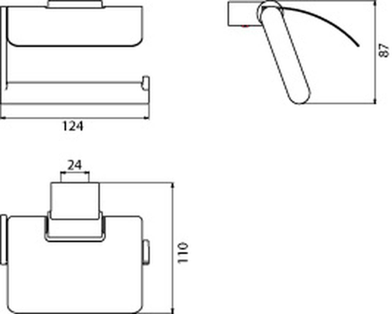 system 2 Papierhalter mit Deckel